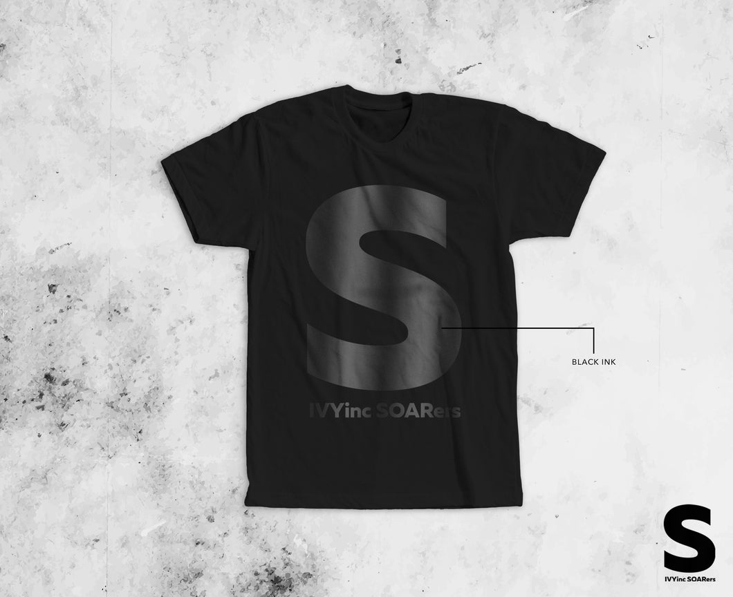 Black S to the Chest SOARers T-shirt